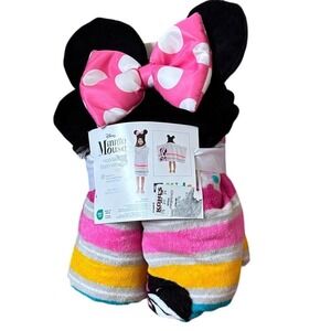 Disney Minnie Mouse Hooded Beach Swim Bath Towel 25" by 50" The Big One NEW